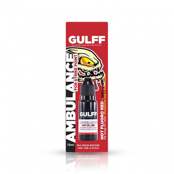 Gulff Ambulance Red 15ml i gruppen Verktyg & Tillbehör / Superlim & Epoxy / UV-lim hos Sportfiskeprylar.se (GU15AR)