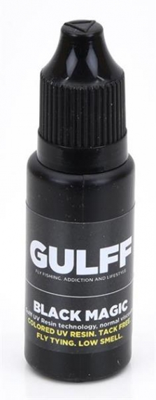 Gulff Black Magic 15ml i gruppen Verktyg & Tillbehör / Superlim & Epoxy / UV-lim hos Sportfiskeprylar.se (GU15BLK)