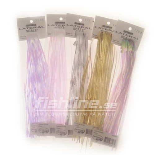 Lateral Scale - Pearl Black i gruppen Krok & Småplock / Flugbindning / Flugbindningsmaterial / Flash & Syntetvingar hos Sportfiskeprylar.se (H1760)