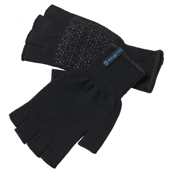 Kinetic Merino Wool Half Finger Glove Black, One Size i gruppen Kläder & Skor / Kläder / Handskar & Vantar hos Sportfiskeprylar.se (H207-007-OS)