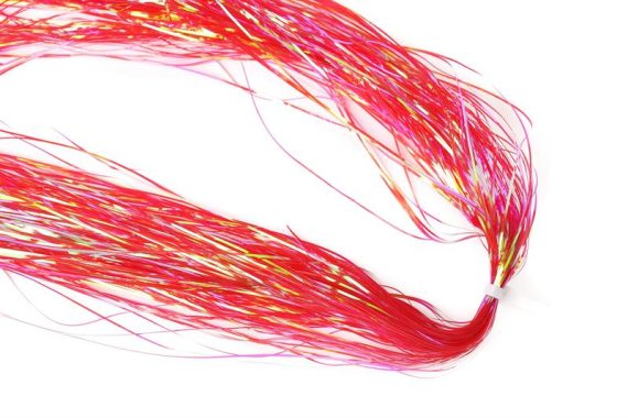 Flashabou Magnum - Pearl Dyed Red i gruppen Krok & Småplock / Flugbindning / Flugbindningsmaterial / Flash & Syntetvingar hos Sportfiskeprylar.se (H3430)