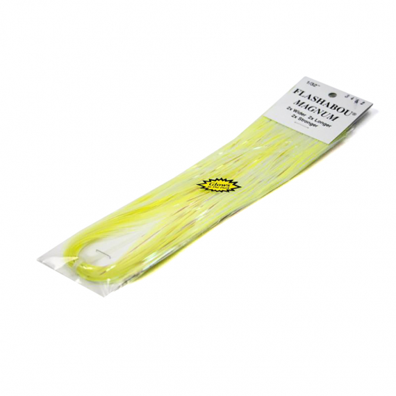 Pearl-A-Glow flashabou magnum - yellow i gruppen Krok & Småplock / Flugbindning / Flugbindningsmaterial / Flash & Syntetvingar hos Sportfiskeprylar.se (H3452)