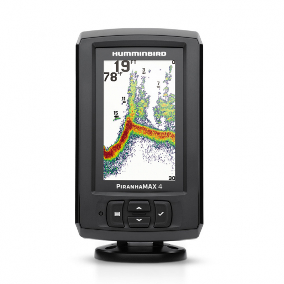 Humminbird PiranhaMAX 4 ekolod 4,3\'\' inkl. givare i gruppen Marinelektronik & Båt / Ekolod & Plotter / Ekolod hos Sportfiskeprylar.se (H410150-1)