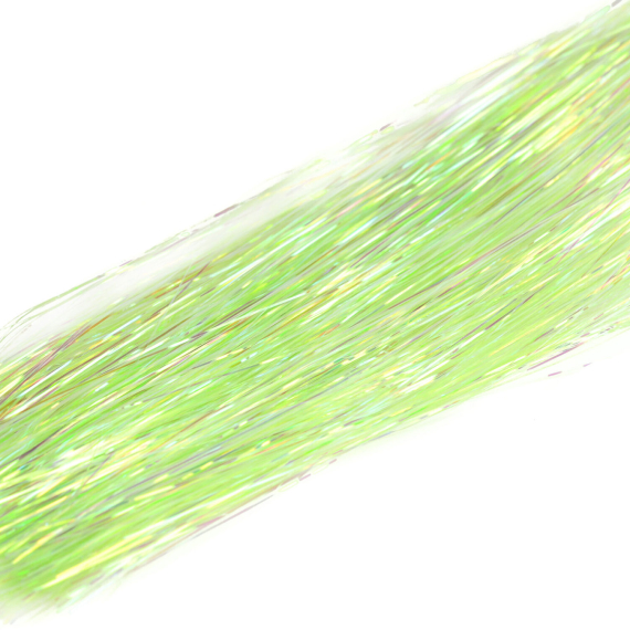 Flashabou Pearl Dyed - Fluo chartreuse i gruppen Krok & Småplock / Flugbindning / Flugbindningsmaterial / Flash & Syntetvingar hos Sportfiskeprylar.se (H6962)