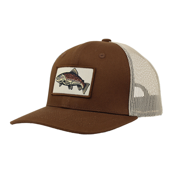 Hurricane Brown Trout Patch Trucker Hat i gruppen Kläder & Skor / Kepsar & Huvudbonader / Kepsar / Truckerkepsar hos Sportfiskeprylar.se (HAT01)