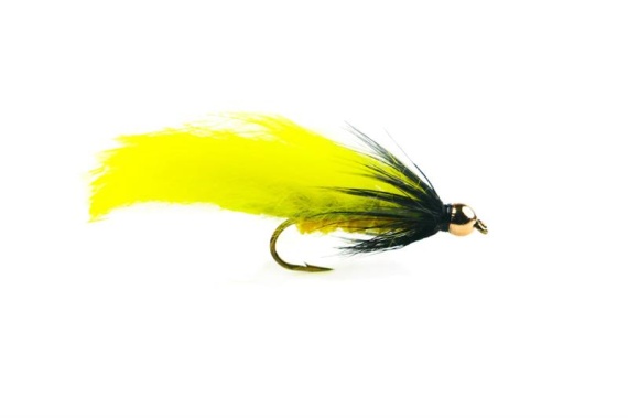 Zonker Yellow/Black Streamer size 8 i gruppen Fiskedrag / Flugor / Streamers hos Sportfiskeprylar.se (HF0213-8)