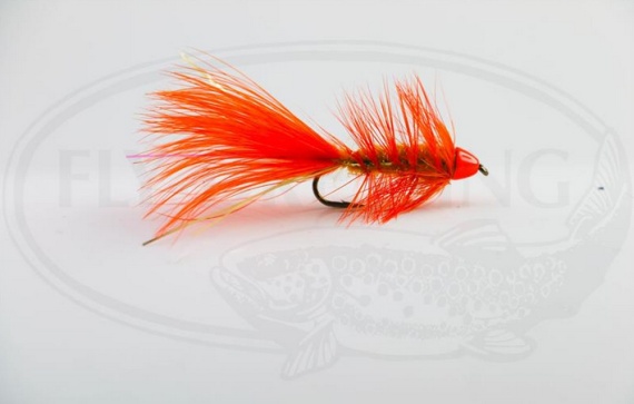 Wolly Bugger Cone Orange size 8 i gruppen Fiskedrag / Flugor / Streamers hos Sportfiskeprylar.se (HF1221-8)