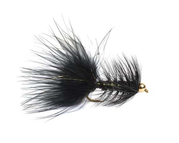 Wolly Bugger Gold Head Svart size 8 i gruppen Fiskedrag / Flugor / Streamers hos Sportfiskeprylar.se (HF1230-8)