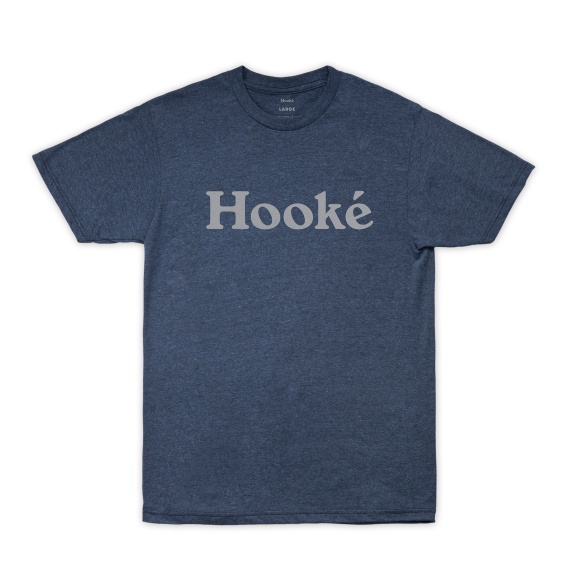 Hooke Original Tee Indigo Black Heather - S i gruppen Kläder & Skor / Kläder / T-shirts hos Sportfiskeprylar.se (HK19FW-TS1-IBH-S)