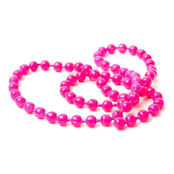 Flourescent Bead Chain Medium #138 Fluo Pink i gruppen Krok & Småplock / Flugbindning / Flugbindningsmaterial / Förtyngning hos Sportfiskeprylar.se (HL-FBC138)