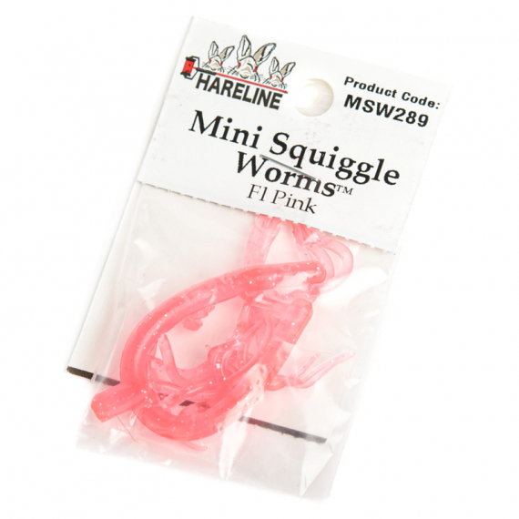 Mini Squiggle Worms #289 Fl Pink i gruppen Krok & Småplock / Flugbindning / Flugbindningsmaterial / Övriga Syntetmaterial hos Sportfiskeprylar.se (HL-MSW289)