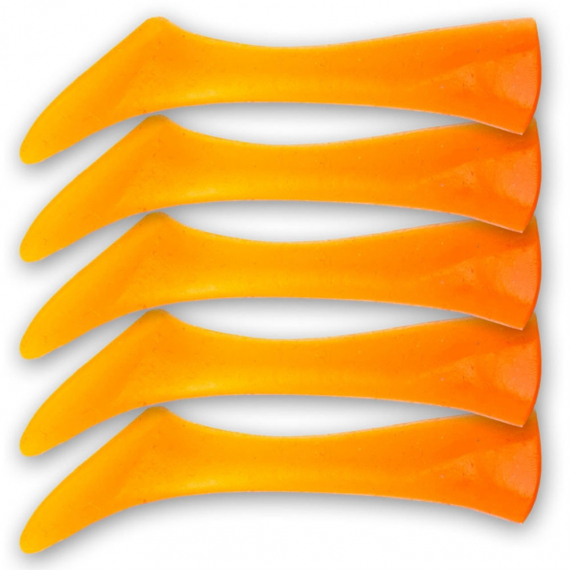 Headbanger Shad 11cm Replacement Tails (5-Pack), Orange i gruppen Fiskedrag / Jiggar & Gummibeten / Abborrjiggar & Gösjiggar hos Sportfiskeprylar.se (HS-11-RT-OR)