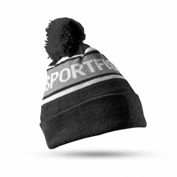 Söder Sportfiske Knitted Beanie Black/Grey i gruppen Kläder & Skor / Kepsar & Huvudbonader / Mössor hos Sportfiskeprylar.se (HW2012BLGSS)