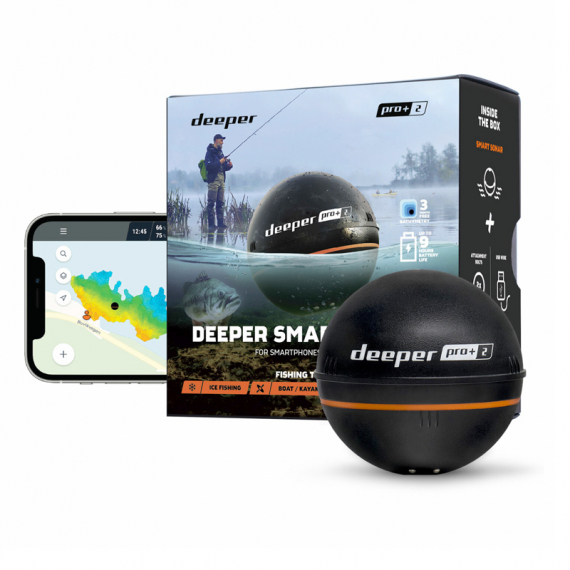 Deeper Sonar PRO+2 i gruppen Marinelektronik & Båt / Ekolod & Plotter / Portabla Ekolod hos Sportfiskeprylar.se (ITGAM1080)
