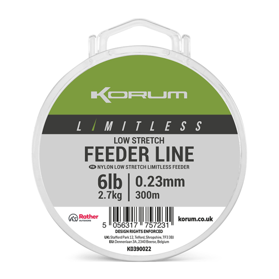 Korum Limitless Low Stretch Feeder Line i gruppen Fiskelinor / Specimenlinor hos Sportfiskeprylar.se (K0390022r)