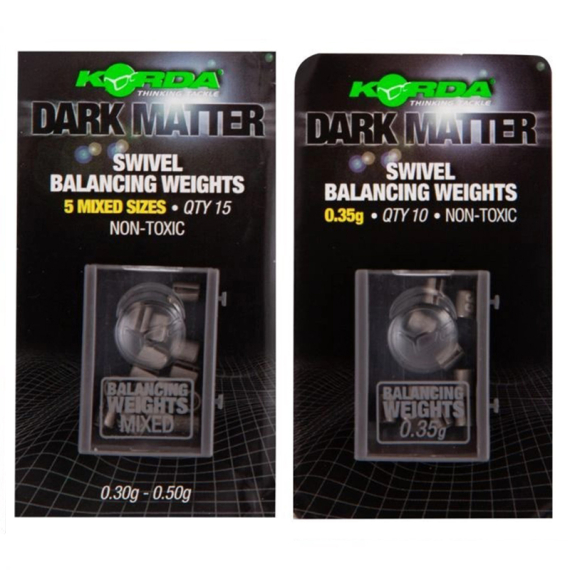 Korda Dark Matter Balancing Weights i gruppen Krok & Småplock / Riggtillbehör / Övriga Riggtillbehör hos Sportfiskeprylar.se (KDMW01r)