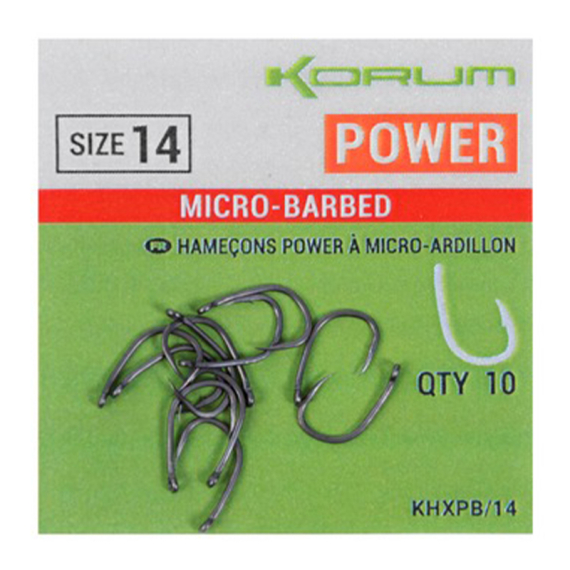Korum Xpert Power Micro-Barbed i gruppen Krok & Småplock / Krok / Specimenkrok hos Sportfiskeprylar.se (KHXPB-06r)