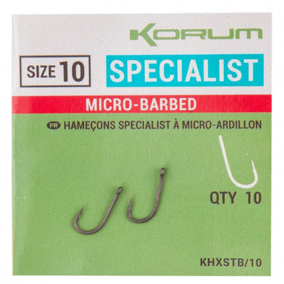 Korum XPERT Specialist Micro Barbed Hooks i gruppen Krok & Småplock / Krok / Specimenkrok hos Sportfiskeprylar.se (KHXSTB-06r)