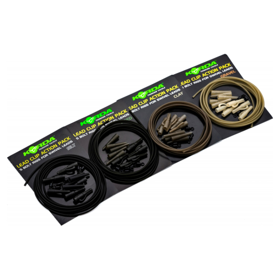 Korda Lead Clip Action Pack i gruppen Krok & Småplock / Riggtillbehör / Övriga Riggtillbehör hos Sportfiskeprylar.se (KLCAPGr)