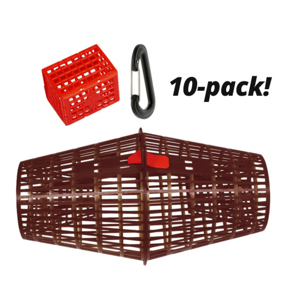 Kräftmjärde Staplingsbar Med Agnbox Och Hake (10-pack) i gruppen Övrigt / Kräftburar & Kräftfiske / Kräftburar & Kräftmjärdar hos Sportfiskeprylar.se (KM12-10P)
