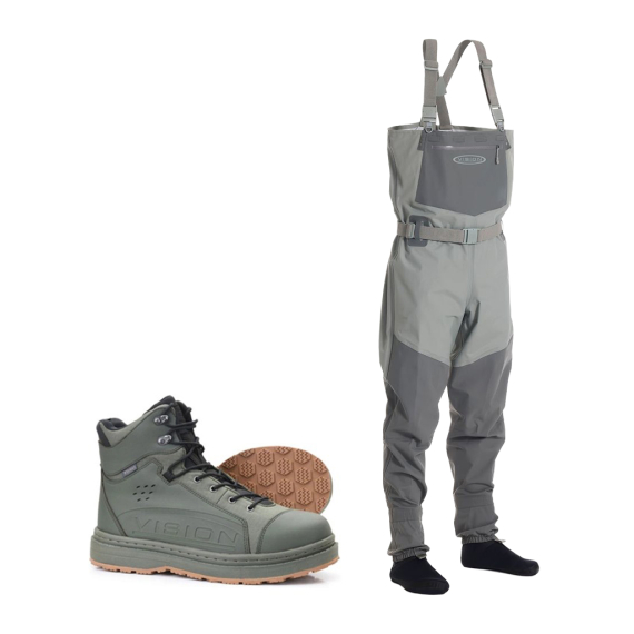 Vision Koski Grey & Koski Green 2.0 Gummi Vadarpaket i gruppen Kläder & Skor / Vadare & Vadarutrustning / Vadarpaket hos Sportfiskeprylar.se (KOSKIGREYKOSKIGUMMI)