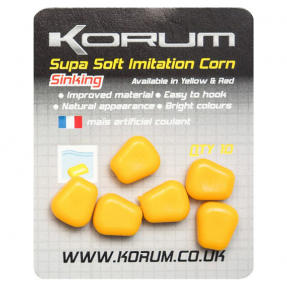 Korum Supa Soft Imitation Corn i gruppen Fiskedrag / Boilies, Krokbeten & Mäsk / Plastbeten hos Sportfiskeprylar.se (KSSICS-Yr)