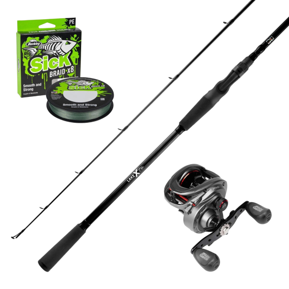 Lake X Pike Casting & Abu Garcia Max 41 LH 8\'3\'\' 40-100g Combo i gruppen Fiskeset / Spinnfiskeset / Spinnfiskeset Gädda hos Sportfiskeprylar.se (LAKEXABUMAXSICKBRAIDCOMBO)