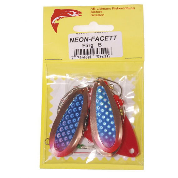 Lidmans Släp Neon-Facett i gruppen Fiskedrag / Trollingbeten & Trollingskedar / Långedrag hos Sportfiskeprylar.se (LD37r)