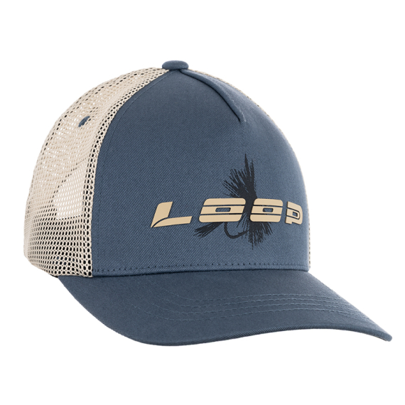 Loop Fly Trucker Cap - Blue Gray i gruppen Kläder & Skor / Kepsar & Huvudbonader / Kepsar hos Sportfiskeprylar.se (LFTC01-702)