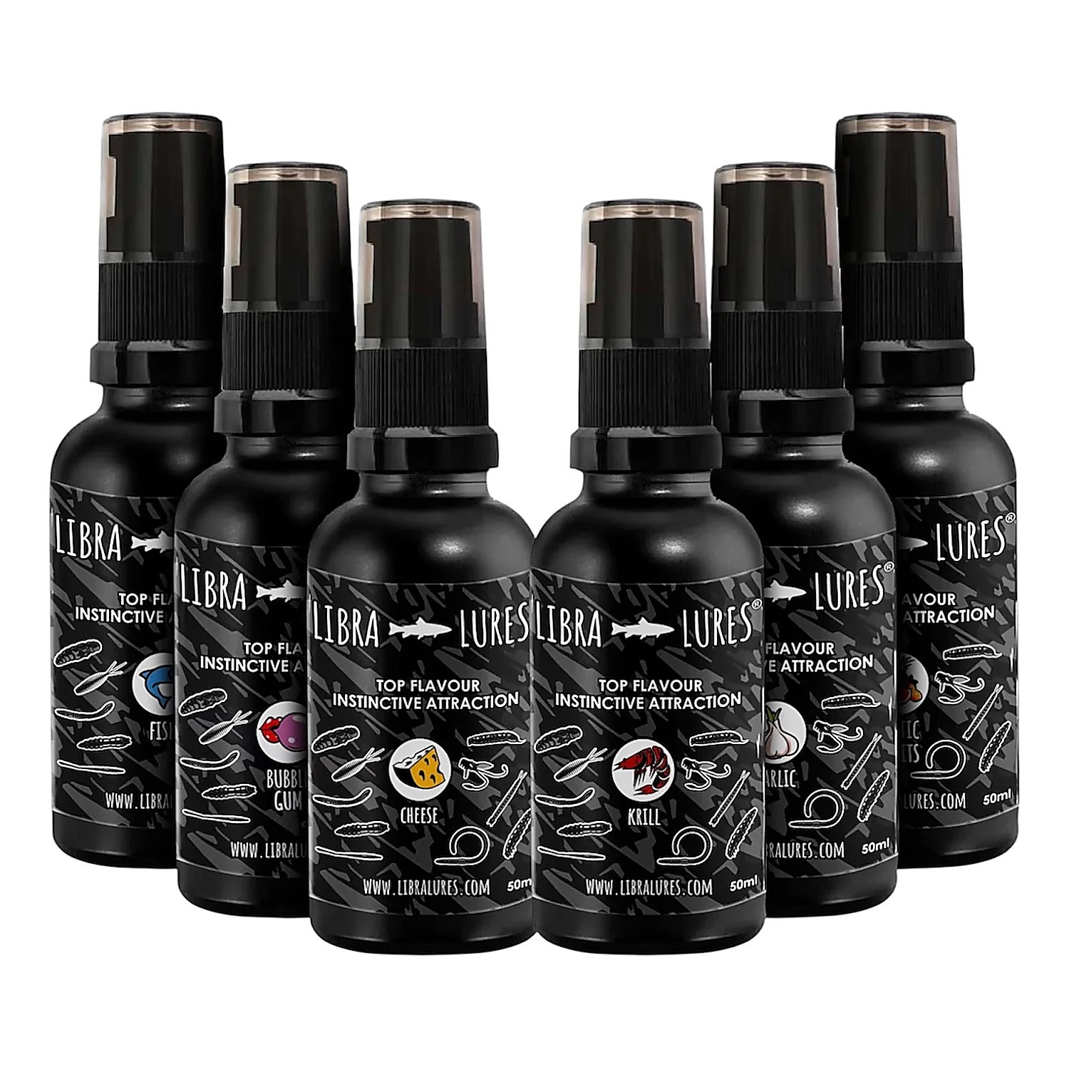 Libra Lures Aroma Spray 50ml i gruppen Verktyg & Tillbehör / Doftsprayer & Attractors hos Sportfiskeprylar.se (LL-AROMA50-CHr)