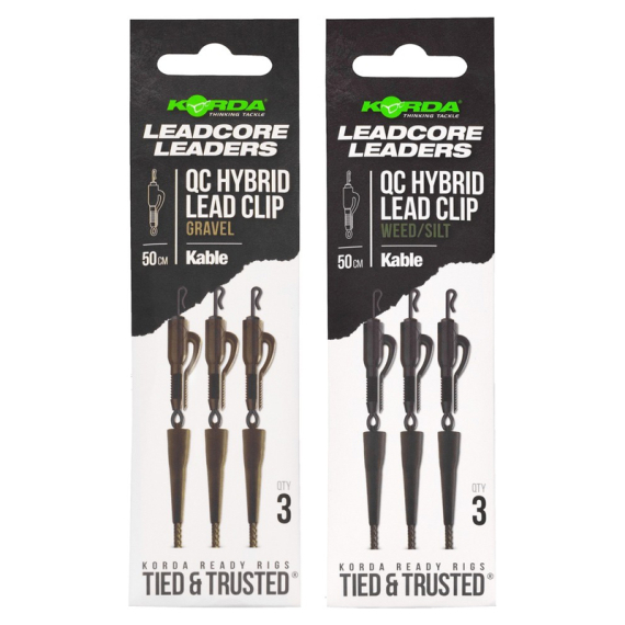 Korda Leadcore Leader-Hybrid Lead Clip QC Swivel i gruppen Krok & Småplock / Riggtillbehör / Lead Clips hos Sportfiskeprylar.se (LLHQGr)