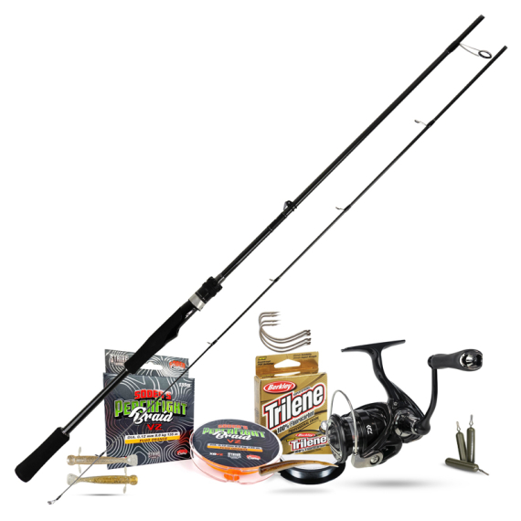 Lunker Stick Dropshot Set i gruppen Fiskemetoder / Spinnfiske / Fiskeset / Haspelset hos Sportfiskeprylar.se (LUNKERSTICKNINJASET)