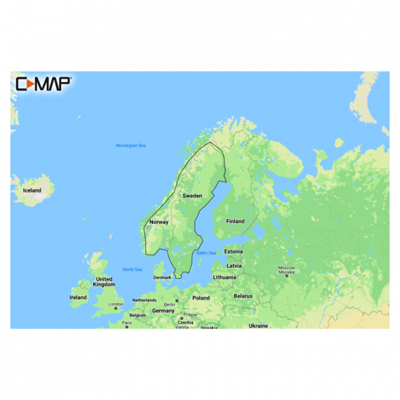 C-MAP Discover - Scandinavia Inland Waters i gruppen Marinelektronik & Båt / Sjökort & Kartor hos Sportfiskeprylar.se (M-EN-Y210-MS)