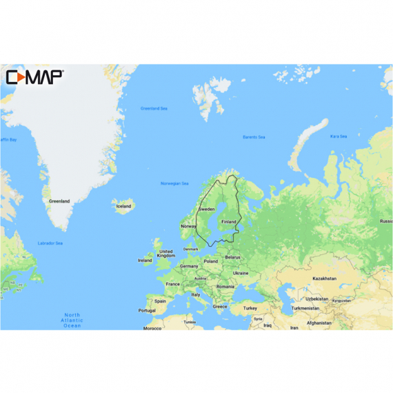 C-MAP Reveal - Finland Lakes i gruppen Marinelektronik & Båt / Sjökort & Kartor hos Sportfiskeprylar.se (M-EN-Y326-MS)