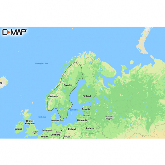 C-MAP Reveal - Scandinavia Inland Waters i gruppen Marinelektronik & Båt / Sjökort & Kartor hos Sportfiskeprylar.se (M-EN-Y580-MS)