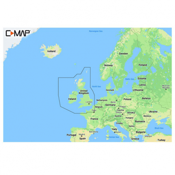 C-MAP Discover - United Kingdom & Ireland i gruppen Marinelektronik & Båt / Sjökort & Kartor hos Sportfiskeprylar.se (M-EW-Y200-MS)