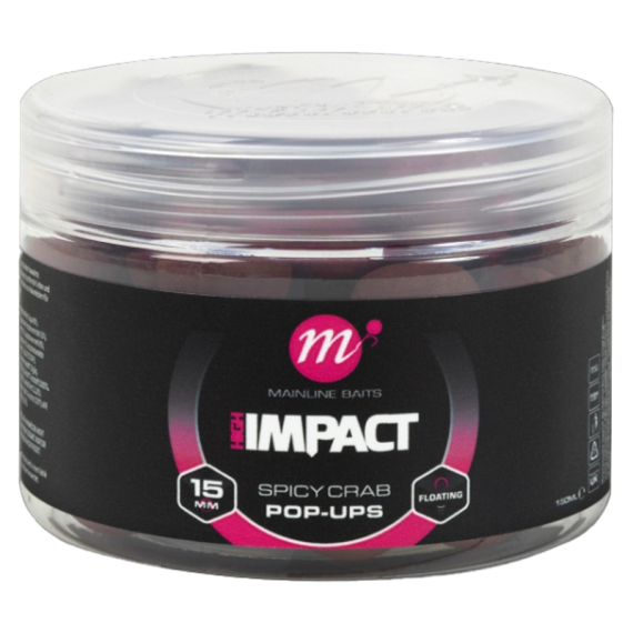 Mainline High Impact Pop-up Spicy Crab, 16mm i gruppen Fiskedrag / Boilies, Krokbeten & Mäsk / Popups & Wafters hos Sportfiskeprylar.se (M23021)