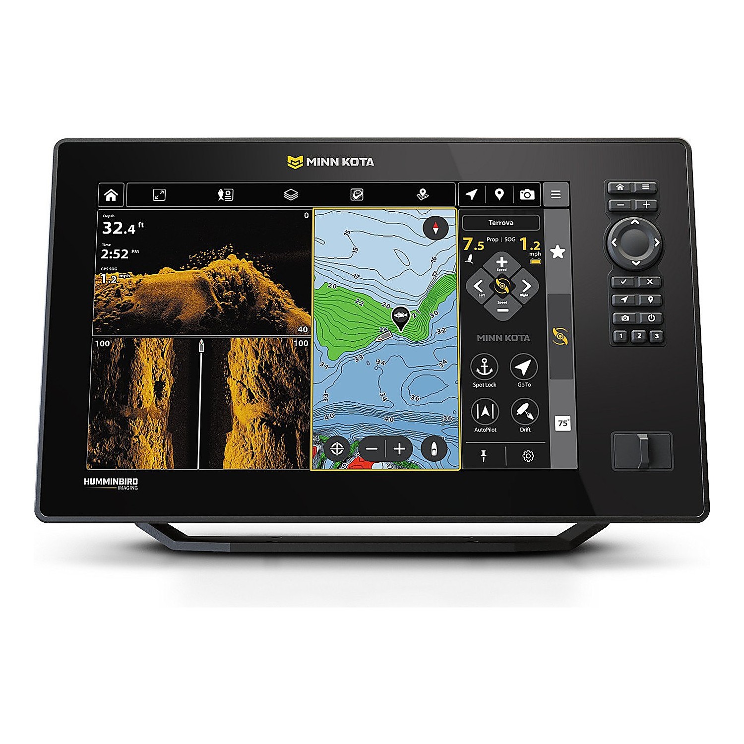 Minn Kota X12 i gruppen Marinelektronik & Båt / Ekolod & Plotter / Komboenhet Ekolod & Plotter hos Sportfiskeprylar.se (M412390-1r)