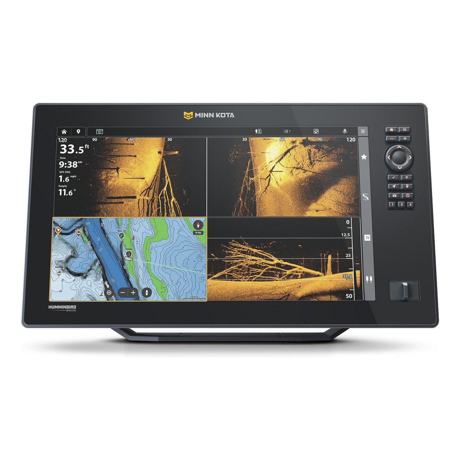 Minn Kota X16 i gruppen Marinelektronik & Båt / Ekolod & Plotter / Komboenhet Ekolod & Plotter hos Sportfiskeprylar.se (M412400-1r)