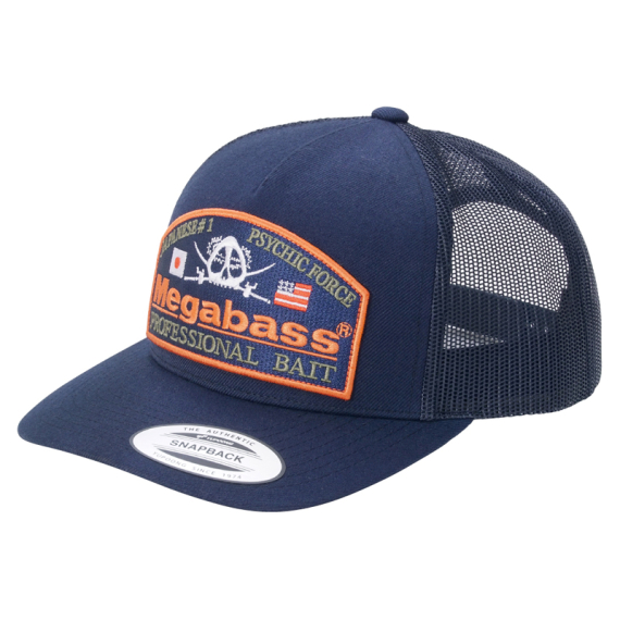 Megabass Cap Psychic Trucker Navy/Navy i gruppen Kläder & Skor / Kepsar & Huvudbonader / Kepsar / Truckerkepsar hos Sportfiskeprylar.se (MB-00000046712)