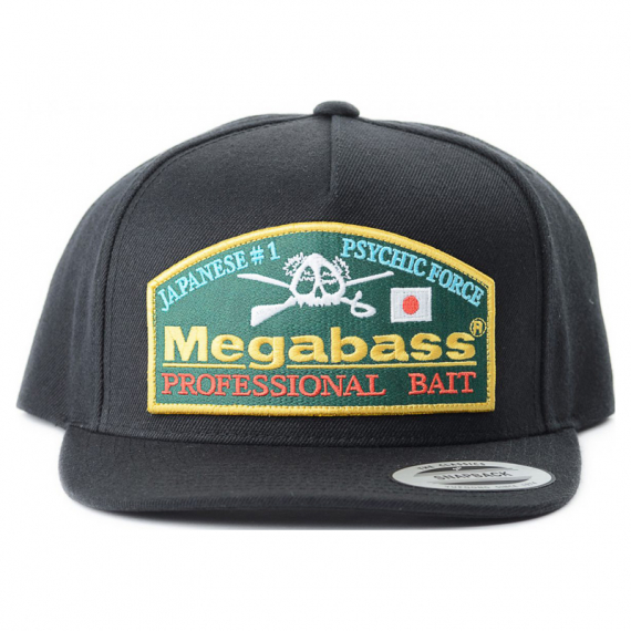 Megabass Trucker Hat Throwback Snapback Black i gruppen Kläder & Skor / Kepsar & Huvudbonader / Kepsar / Snapbackkepsar hos Sportfiskeprylar.se (MB-C-4513473451126)