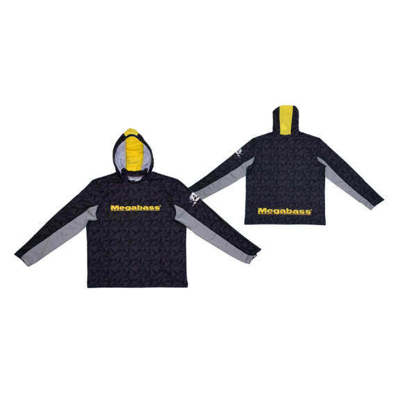 Megabass Game Hoodie Black i gruppen Kläder & Skor / Kläder / Tröjor / Långärmade T-shirts hos Sportfiskeprylar.se (MB497216r)