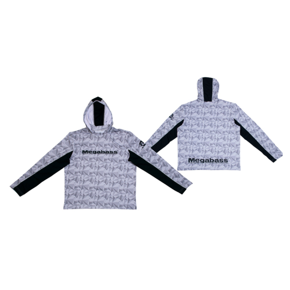 Megabass Game Hoodie White - XL i gruppen Kläder & Skor / Kläder / Tröjor / Långärmade T-shirts hos Sportfiskeprylar.se (MB497292)