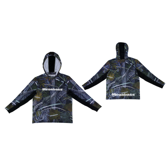 Megabass Game Hoodie Real Camo i gruppen Kläder & Skor / Kläder / Tröjor / Hoodies hos Sportfiskeprylar.se (MB497353r)