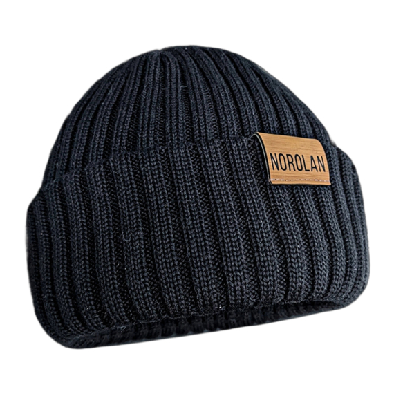 Norolan Merino Wool Ice Fishing Beanie - Black One-Size i gruppen Superdeals-se / Paketpris hos Sportfiskeprylar.se (MEPI-1)