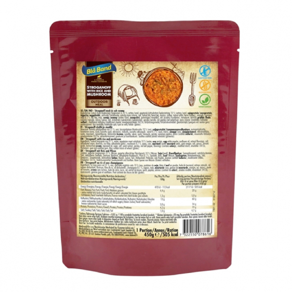 Blå Band Stroganoff with Rice and Mushrooms i gruppen Outdoor / Friluftsmat / Mjukkonserverad Mat hos Sportfiskeprylar.se (MKB110)