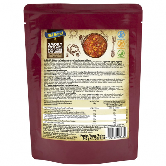 Blå Band - Smokey Stew With Lentils & Potatoes i gruppen Outdoor / Friluftsmat / Mjukkonserverad Mat hos Sportfiskeprylar.se (MKB111)