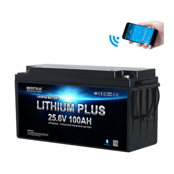 Meritsun Litiumbatteri 24V 100Ah BT i gruppen Marinelektronik & Båt / Marinbatterier & Laddare / Marinbatterier / Litiumbatterier hos Sportfiskeprylar.se (MS256V100BT)