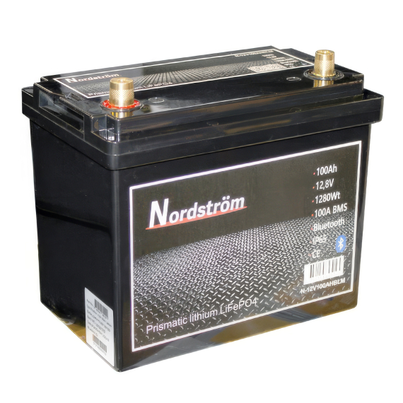 Nordström Lithium 12v Batteri 100 Ah Marine BT i gruppen Marinelektronik & Båt / Marinbatterier & Laddare / Marinbatterier / Litiumbatterier hos Sportfiskeprylar.se (N-12V100AHBLM)