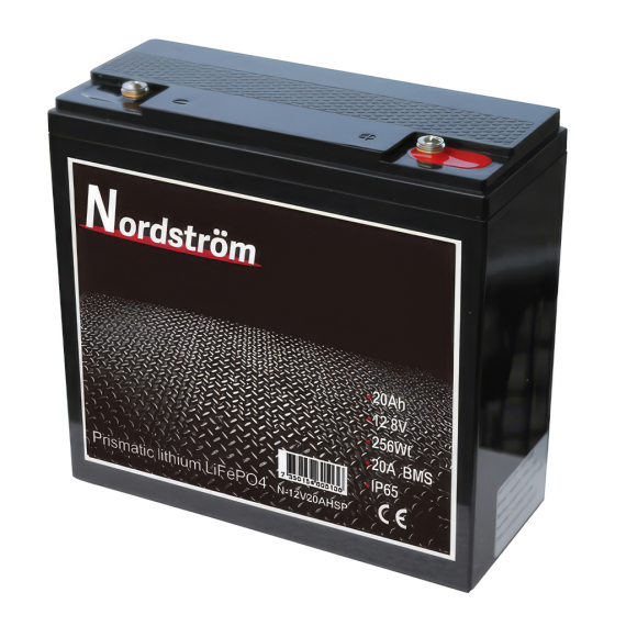 Nordström Lithium 12v Batteri 20 Ah i gruppen Marinelektronik & Båt / Marinbatterier & Laddare / Marinbatterier / Litiumbatterier hos Sportfiskeprylar.se (N-12V20AHSP)